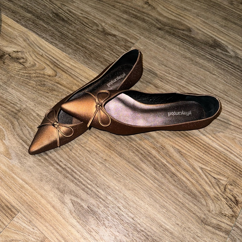 Jeffrey Campbell Brown Flats with Bow